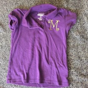 Uniform shirt monogrammed M